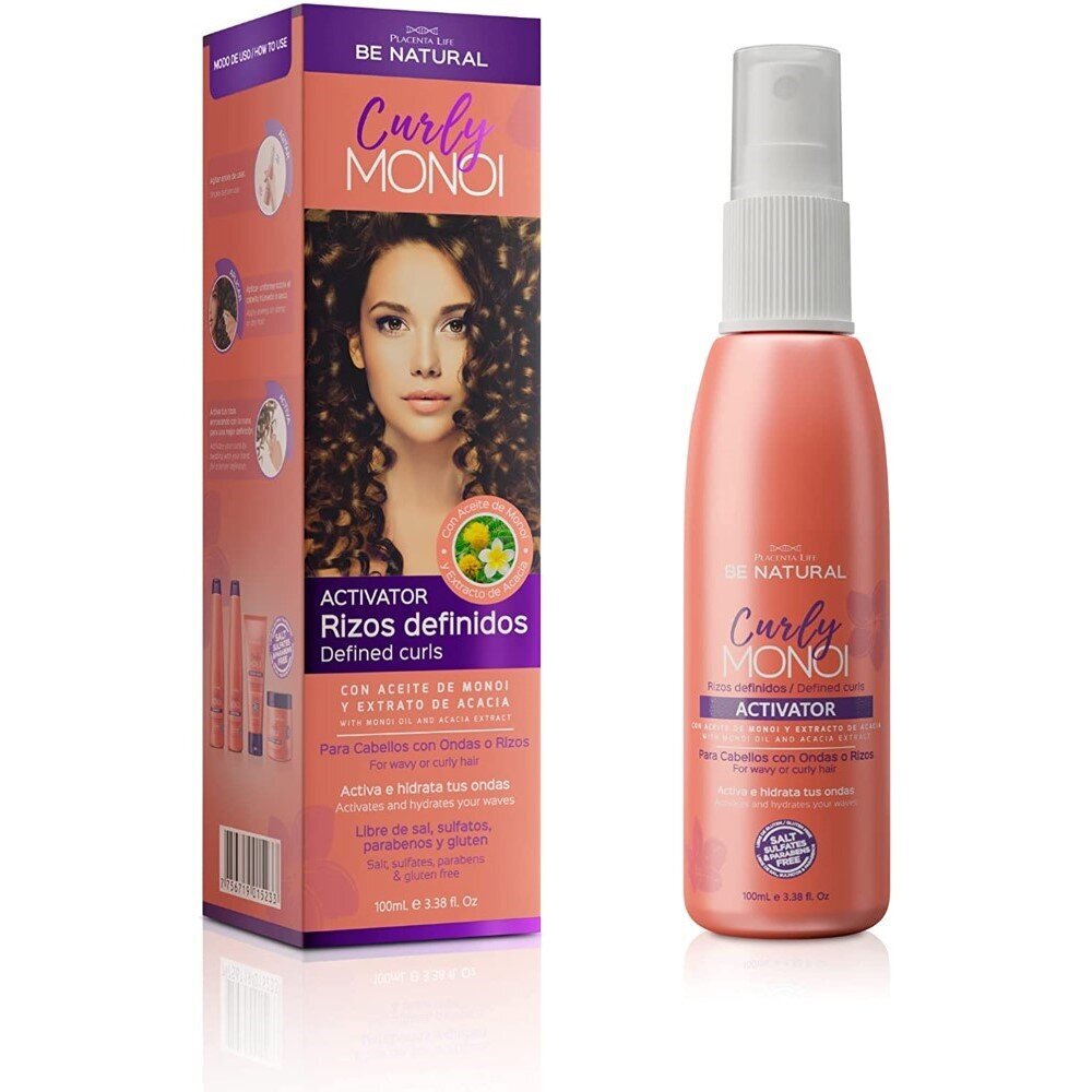 Täiustav sprei lokkidele Be Natural Curly Monoi 100 ml (100 ml) hind ja info | Juuksepalsamid | kaup24.ee