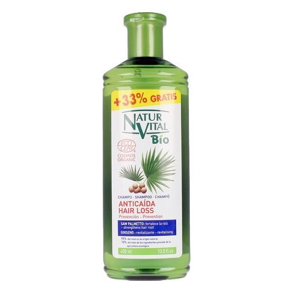 Juuste väljalangemise vastane šampoon Natur Vital Bio Ecocert 400 ml hind ja info | Šampoonid | kaup24.ee