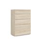 Nova Chest 5 drawers - Parcel Oak structure hind ja info | Kummutid | kaup24.ee