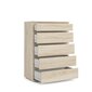 Nova Chest 5 drawers - Parcel Oak structure hind ja info | Kummutid | kaup24.ee