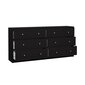 May Double dresser 6 drawers Black Black hind ja info | Kummutid | kaup24.ee