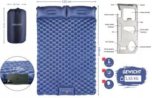 Isetäituv matt 60cm x 198cm x 6cm hind ja info | Täispuhutavad madratsid ja mööbel | kaup24.ee