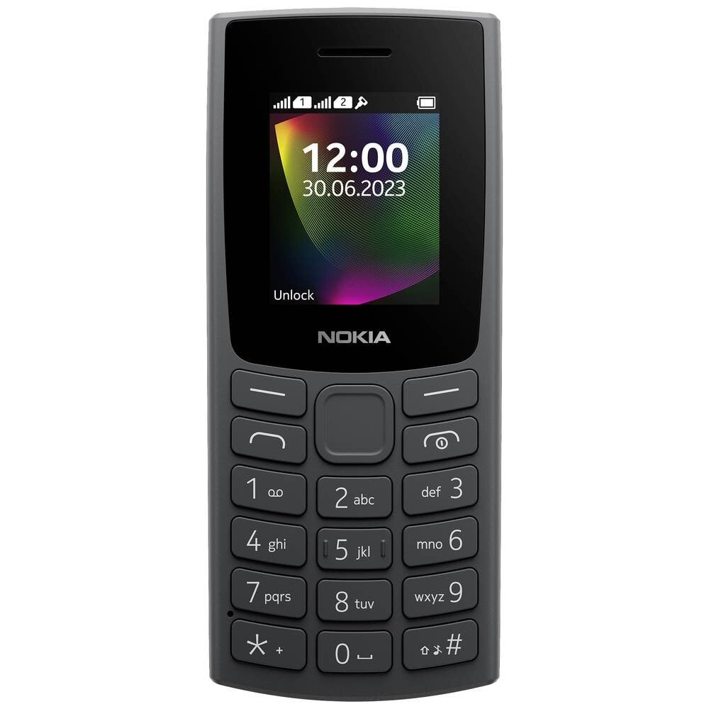 Nokia 105 (2023) TA-1569 Single SIM Charcoal hind ja info | Telefonid | kaup24.ee