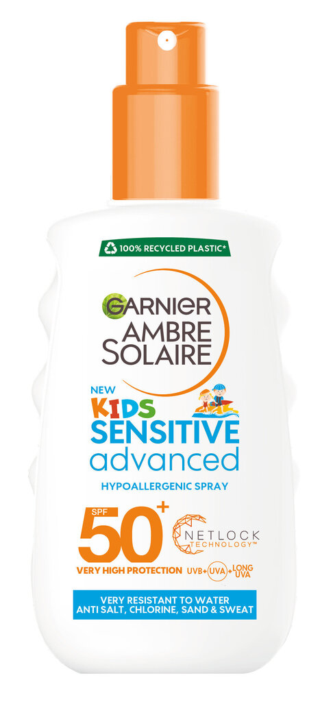 Päikesekaitsesprei Garnier Ambre Solaire Kids SPF50, 200ml, komplektis 3 pakendit цена и информация | Päikesekreemid | kaup24.ee