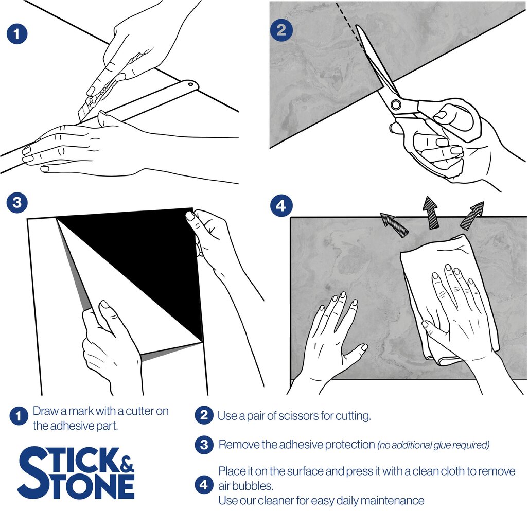 Looduslikust kivist lehed Stick&Stone Rio цена и информация | Seinaplaadid | kaup24.ee
