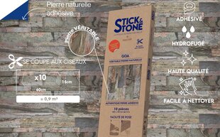 Looduslikust kivist lehed Stick&Stone Goa цена и информация | Настенная плитка | kaup24.ee