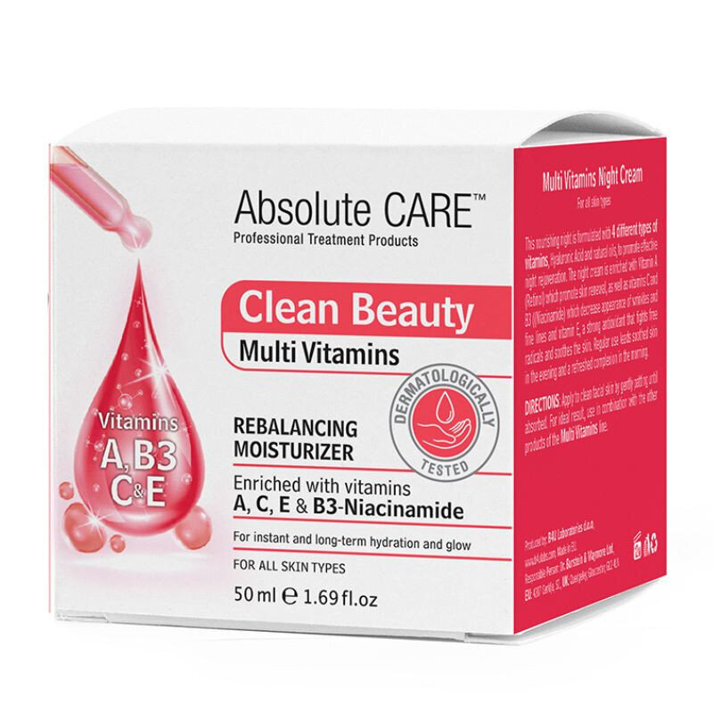 Niisutav näokreem Absolute Care Multi Vitamins, 50 ml hind ja info | Näokreemid | kaup24.ee