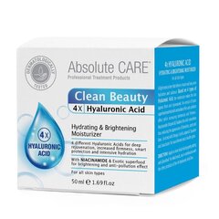 Увлажняющий и осветляющий крем для лица Absolute Care Hyaluronic Acid, 50 мл цена и информация | Кремы для лица | kaup24.ee