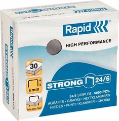 Kirjaklambrid Rapid staples strong, 5000 tk. цена и информация | Канцелярские товары | kaup24.ee