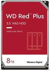 WD Red Plus WD80EFZZ цена и информация | Внутренние жёсткие диски (HDD, SSD, Hybrid) | kaup24.ee