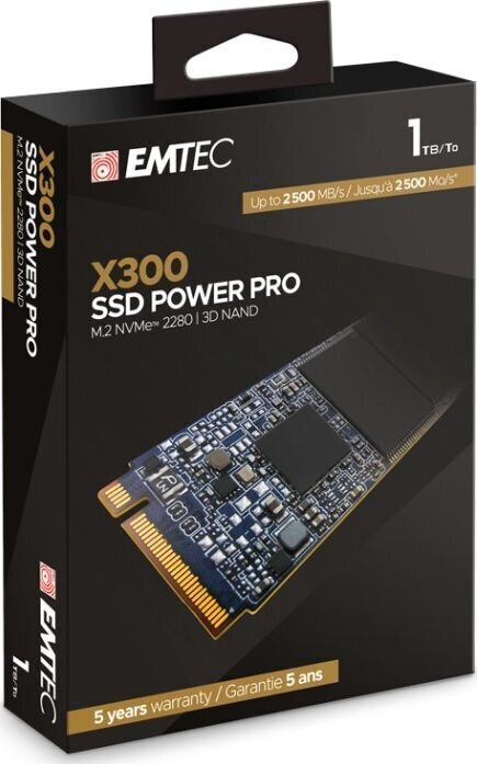 Emtec X300 Power Pro ECSSD1TX300 hind ja info | Sisemised kõvakettad (HDD, SSD, Hybrid) | kaup24.ee