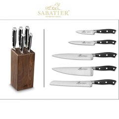 Набор кухонных ножей Sabatier International с подставкой, 6 шт. цена и информация | Ножи и аксессуары для них | kaup24.ee