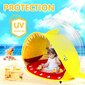 Meishang UV-kaitsega laste rannatelk, 110x80x70cm, kollane hind ja info | Telgid | kaup24.ee