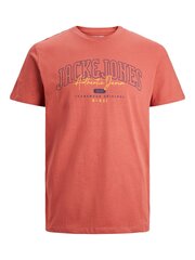 Jack & Jones Poiste T-särk 12237120*02, Oranž 5715428254595 hind ja info | Poiste särgid | kaup24.ee