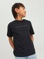 Jack & Jones Poiste T-särk 12237435*01, must 5715425309687 hind ja info | Poiste särgid | kaup24.ee