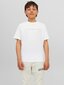 Jack & Jones Poiste T-särk 12237435*03, valge 5715425310454 цена и информация | Poiste särgid | kaup24.ee