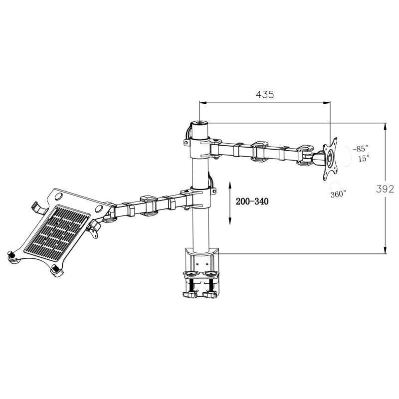 Ergosolid NF 14 hind ja info | Monitori hoidjad | kaup24.ee