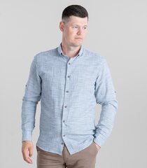 Мужская рубашка Espada 863960 01, тёмно-серая, 863960*01-XL цена и информация | Мужские рубашки | kaup24.ee