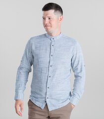 Мужская рубашка Espada 864042 02, тёмно-серая, 864042*02-XL цена и информация | Мужские рубашки | kaup24.ee