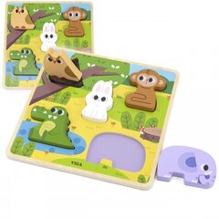 Puidust puzzle Viga Forest Animals, 5 d. цена и информация | Развивающие игрушки | kaup24.ee