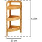 Bambusraamatukapp vannitoa jaoks hind ja info | Vannitoakapid | kaup24.ee