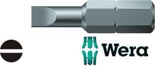 Бита для винтов со шлицем Wera 800/1 Z 0,8 x 5,5 x 25 мм цена и информация | Механические инструменты | kaup24.ee