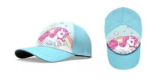 Детская кепка Javoli 11465 01, голубая/розовая цена и информация | Шапки, перчатки, шарфы для девочек | kaup24.ee
