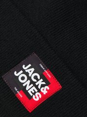 Jack & Jones laste müts 12236565*01, must 5715416882915 цена и информация | Шапки, перчатки, шарфы для мальчиков | kaup24.ee