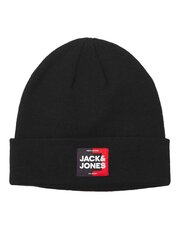 Jack & Jones laste müts 12236565*01, must 5715416882915 цена и информация | Шапки, перчатки, шарфы для мальчиков | kaup24.ee