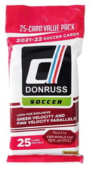 Футбольные карточки Panini Donruss Soccer 2021/2022 Road to Qatar Fat Pack, 25 шт. цена и информация | Коллекционные карточки | kaup24.ee