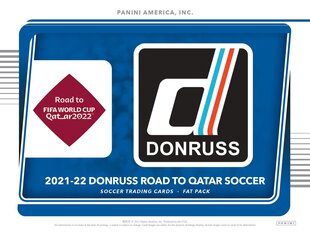 Jalgpallikaardid Panini Donruss Soccer 2021/2022 Road to Qatar Fat Pack hind ja info | Hobikaardid | kaup24.ee