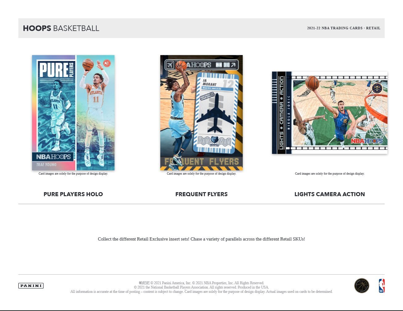 Korvpallikaardid Panini NBA Hoops 2021/2022 kaardipakk (Retail) hind ja info | Hobikaardid | kaup24.ee