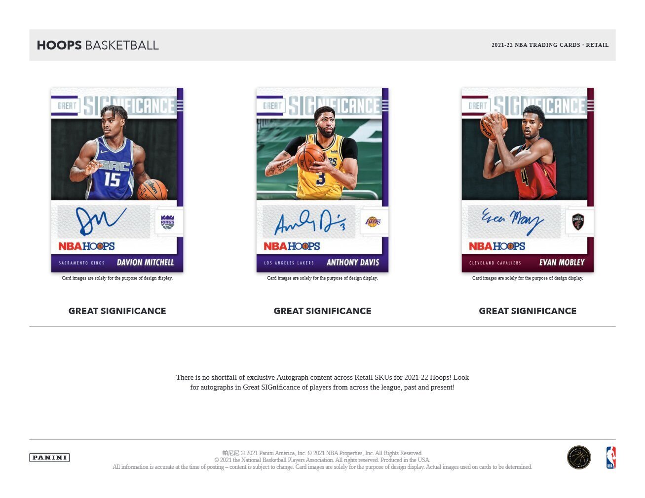 Korvpallikaardid Panini NBA Hoops 2021/2022 kaardipakk (Retail) hind ja info | Hobikaardid | kaup24.ee