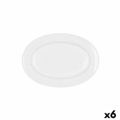 Serveerimisvaagen Bidasoa Glacial Valge (26 x 18 cm) (6 tk) цена и информация | Посуда, тарелки, обеденные сервизы | kaup24.ee