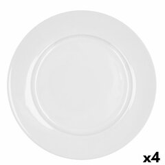 Плоская тарелка Bidasoa Glacial, белая (30 см) (4 шт.) цена и информация | Посуда, тарелки, обеденные сервизы | kaup24.ee