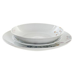 Набор посуды DKD Home Decor Цветы, 18 шт. цена и информация | Посуда, тарелки, обеденные сервизы | kaup24.ee