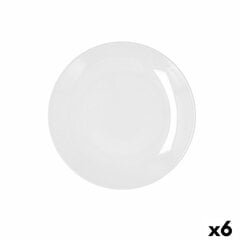 Плоская тарелка Bidasoa Glacial Coupe Керамика Белый (21 cm) (Pack 6x) цена и информация | Посуда, тарелки, обеденные сервизы | kaup24.ee