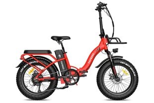 Электровелосипед FAFREES F20 Max, 20", красный, 500Вт, 22.5Ач цена и информация | Электровелосипеды | kaup24.ee