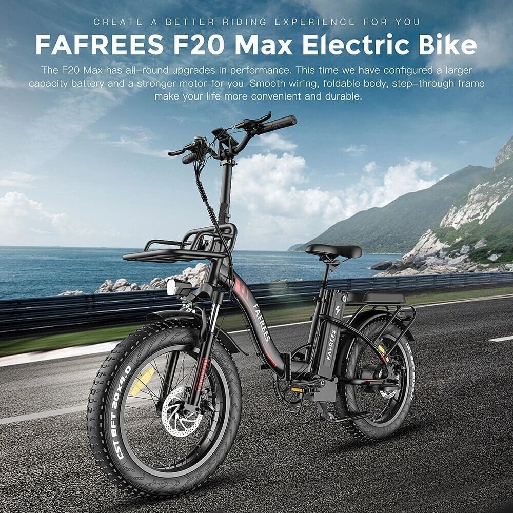 Elektrijalgratas Fafrees F20 Max, 20", must, 500W, 22,5Ah hind ja info | Elektrirattad | kaup24.ee