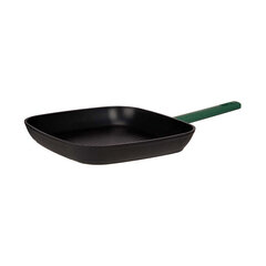 Сковорода с волнистым покрытием Чёрный Зеленый, 28 x 28 см цена и информация | Cковородки | kaup24.ee