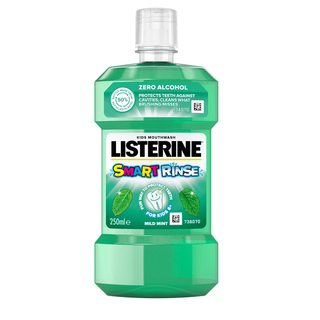 Mündimaitseline suuvesi Listerine Smart Rinse 250 ml цена и информация | Suuhügieen | kaup24.ee