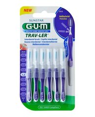 Hambavaheharjad 6 tk. GUM® (1512) Travler 1,2 mm цена и информация | Для ухода за зубами | kaup24.ee