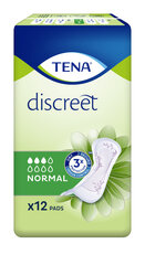 Прокладки Tena Discreet Normal 12 шт. цена и информация | Тампоны, гигиенические прокладки для критических дней, ежедневные прокладки | kaup24.ee