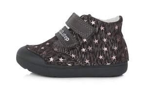 Кожаные ботинки для девочек D.D.STEP.S066-386, темно-коричневые цена и информация | Ботинки детские | kaup24.ee