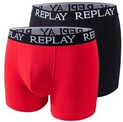 Meeste bokserid Replay 2-Pack red/black 101005-093-XL цена и информация | Мужские трусы | kaup24.ee