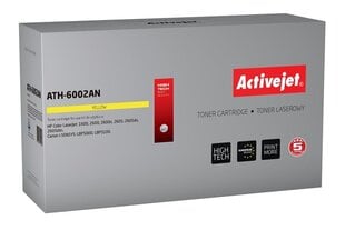 Activejet ATH-6002AN tooner HP printerile; HP 124A Q6002A, Canon CRG-707Y asendus, Premium; 2000 lehekülge; kollane hind ja info | Laserprinteri toonerid | kaup24.ee