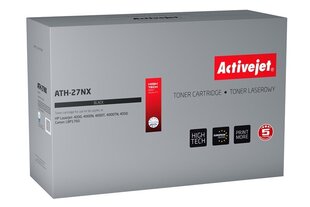 Activejet ATH-27NX tooner HP printerile; HP 27X C4127X, Canon EP-52 asendus; Ülim; 11300 lehekülge; must hind ja info | Laserprinteri toonerid | kaup24.ee