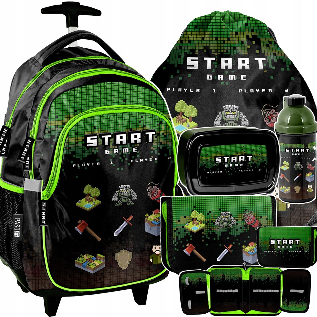 Kooli seljakott koos tarvikutega Minecraft (5in1) hind ja info | Koolikotid, sussikotid | kaup24.ee