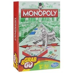 Lauamäng Hasbro Travel Monopoly Grab & Go B1002 цена и информация | Настольные игры, головоломки | kaup24.ee