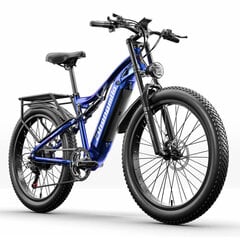 Электровелосипед Shengmilo MX03 26", синий, 500Вт, 15Ач цена и информация | Электровелосипеды | kaup24.ee